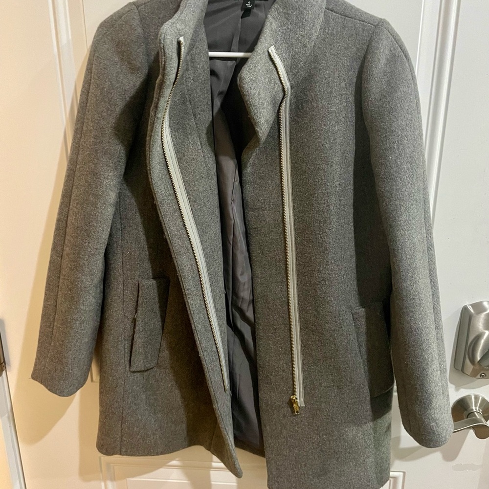 J. Crew Women's Gray Pea Coat size 0